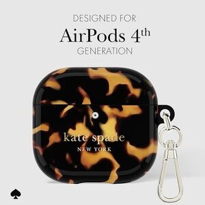 Kate Spade Black and Brown AirPods Case BRAND NEW
